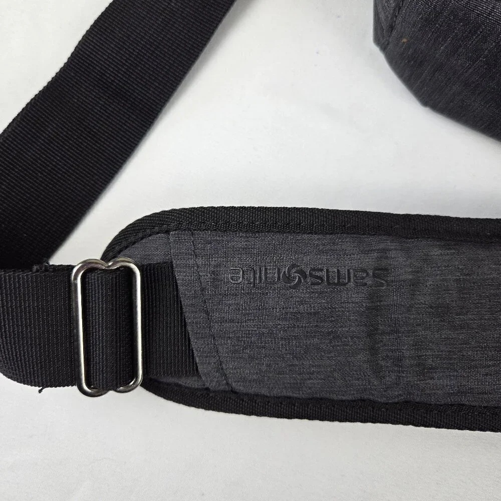 Samsonite Gray Computer Laptop Travel Bag Double Handles Detachable Strap